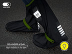 overschoenen reflecterend PVC zwart/geel maat 36-39