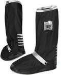 overschoenen reflecterend PVC zwart/zilver maat 43-45