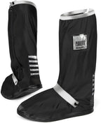 overschoenen reflecterend PVC zwart/zilver maat 43-45