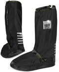 overschoenen reflecterend PVC zwart/legergroen maat 40-42