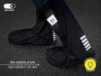 overschoenen reflecterend PVC zwart/legergroen maat 40-42