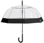paraplu automatisch dames 89 cm transparant/zwart