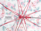 paraplu Flamingo meisjes 85 cm microfiber roze