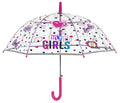 paraplu Hey Girls 74 cm microfiber transparant