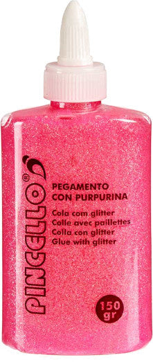 glitterlijm junior 150 ml roze