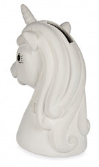 spaarpot verfset junior 14,5 cm keramiek wit 8-delig