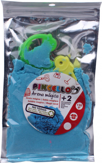 speelzand Magic junior 120 gram blauw 3-delig