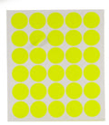 etiketten zelfklevend rond 25 mm papier geel 294 stuks