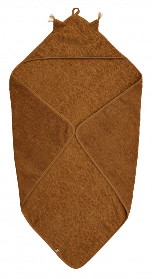 badcape junior 83 x 83 cm katoen bruin