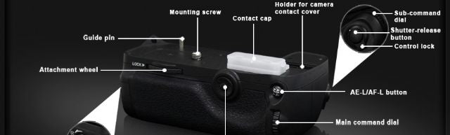 Pixel Battery Grip D11 voor Nikon D7000
