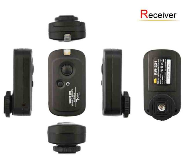 Pixel draadloze afstandsbediening rw-221 e3 oppilas voor canon