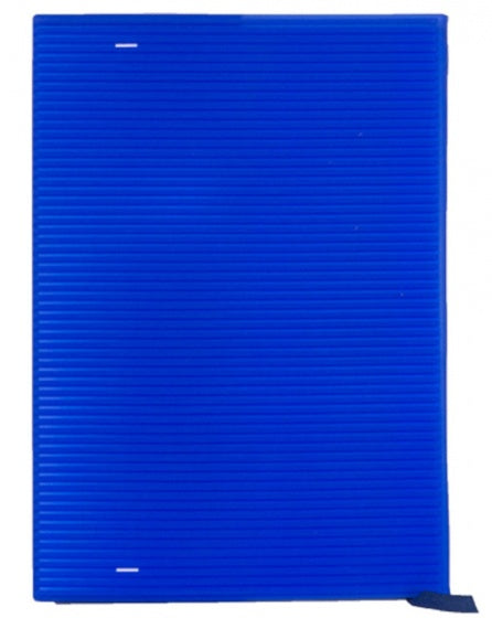 dagboek met siliconen paneel A5 blauw
