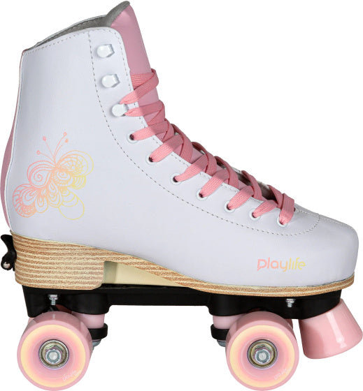 Playlife Adjustable rolschaatsen junior wit roze maat 39 42