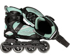 Playlife Inline skates Flyte Teal 84 softboot 82A zwart/blauw mt 41