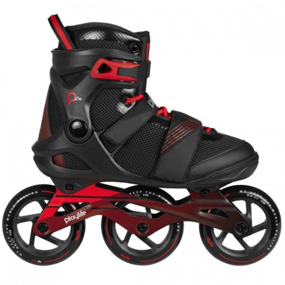 Playlife GT Black 110 inlineskates heren zwart rood maat 37