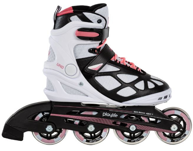 Playlife Inline skates Pink 80 softboot 82A roze maat 42