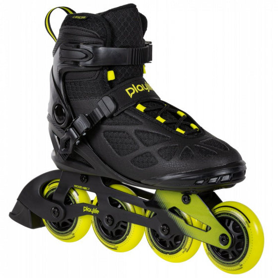 Inlineskates Lancer 84 polypropyleen zwart/geel mt 45