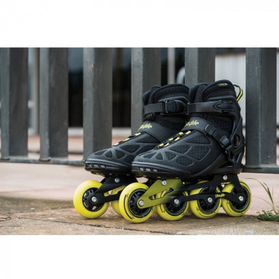 Inlineskates Lancer 84 polypropyleen zwart/geel mt 45