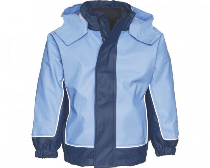 3-in-1 regenjas navy/blauw jongens maat 128