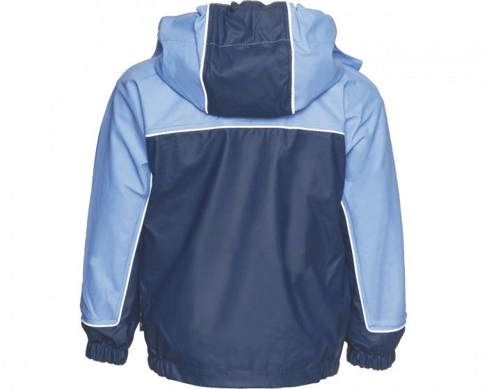 3-in-1 regenjas navy/blauw jongens maat 140