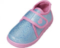 babyschoenen meisjes textiel turquoise/roze maat 18/19