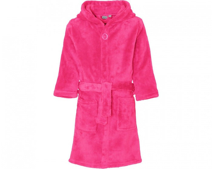 badjas junior polyester donkerroze maat 170/176