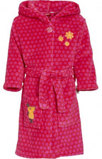badjas Muis meisjes fleece rood/roze maat 110/116