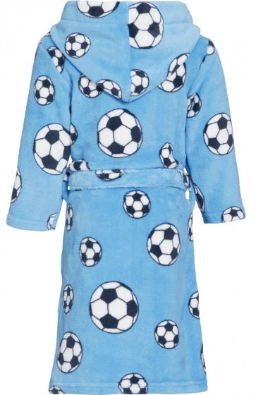badjas Soccer junior fleece blauw maat 98/104