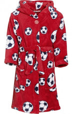 badjas Soccer junior fleece rood maat 74/80