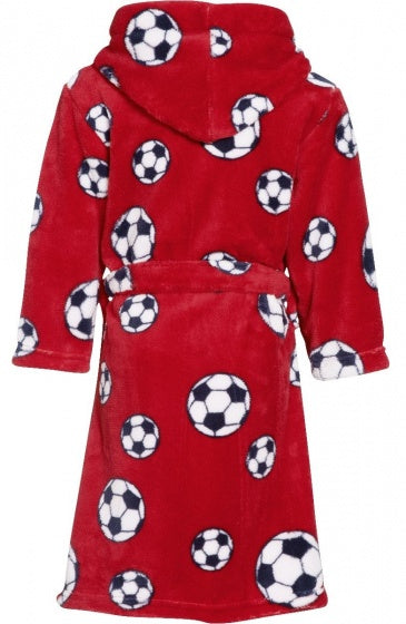 badjas Soccer junior fleece rood maat 74/80