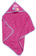 badcape flamingo junior 100 cm katoen roze maat L