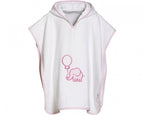 badponcho olifant roze meisjes maat S