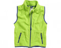 bodywarmer fleece junior groen/donkerblauw maat 86