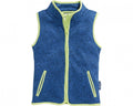 bodywarmer Knit fleece junior blauw maat 80