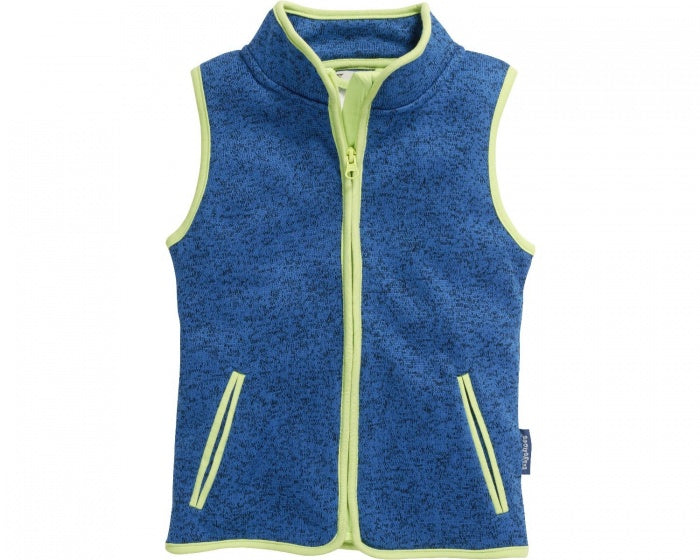 bodywarmer Knit fleece junior blauw maat 80