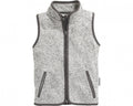 bodywarmer Knit fleece junior grijs maat 140