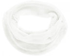 fleece nekwarmer sjaal junior wit one size