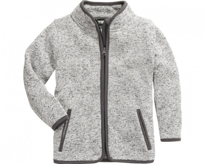 fleecejack Knit fleece junior grijs maat 98
