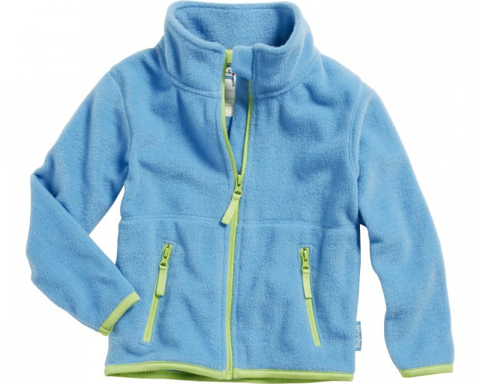fleecejas junior blauw/groen maat 74