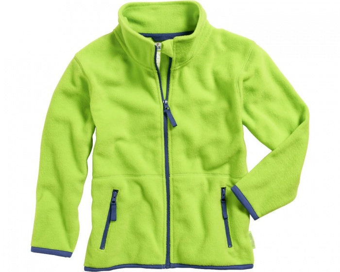 fleecejas junior groen/donkerblauw maat 98