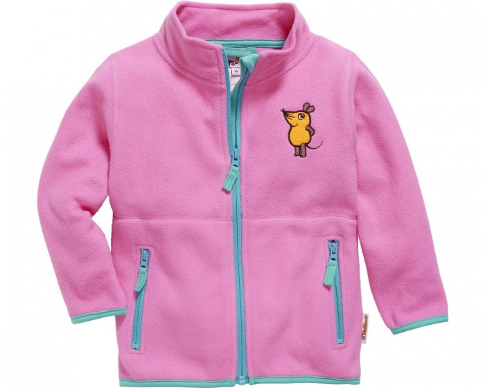 fleecejas Muis junior roze maat 98