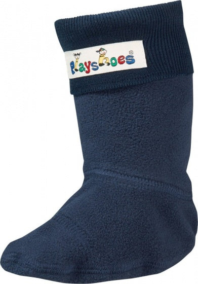 fleecesokken junior donkerblauw maat 20/21