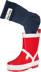 fleecesokken junior donkerblauw maat 20/21