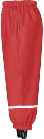 gevoerde regenbroek rood maat 86