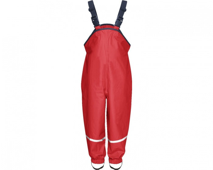 gevoerde regentuinbroek rood maat 104
