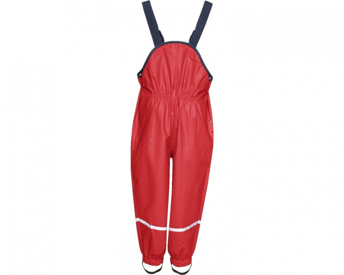 gevoerde regentuinbroek rood maat 140