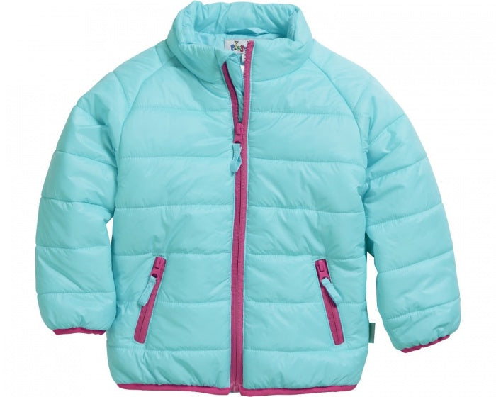 gewatteerde jas turquoise junior maat 104