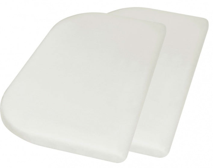 hoeslaken junior 89 x 51 + 10 cm katoen naturel 2 stuks