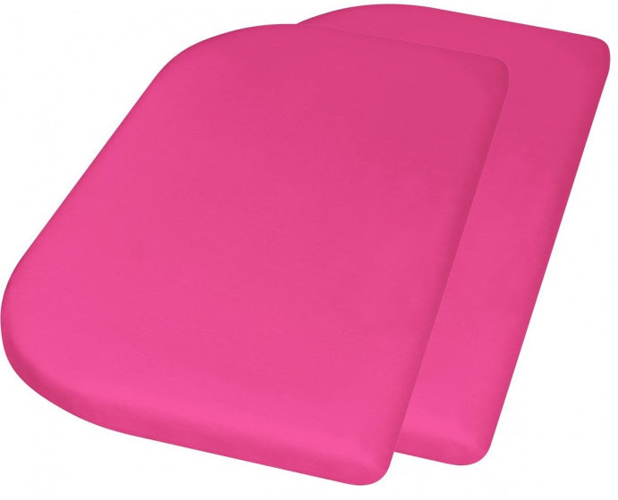 Playshoes Hoeslaken junior 89 x 51 + 10 cm katoen roze 2 stuks