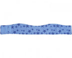 hoofdband fleece blauw met sterren junior 49-55 cm
